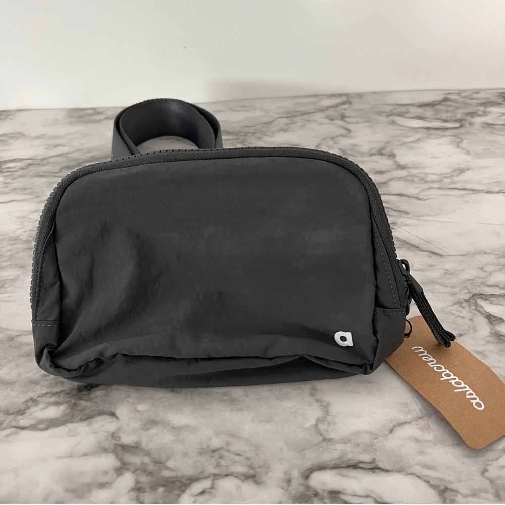 NWT Aslabcrew Black Crossbody Bag Grey